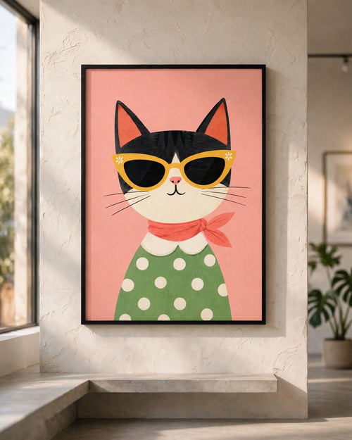 Cool Cat Lippan Art Box Purse