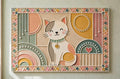 Pastel Cat Lippan Art Box Purse