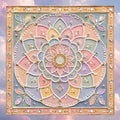 Pastel Mandala Lippan Art Box Purse