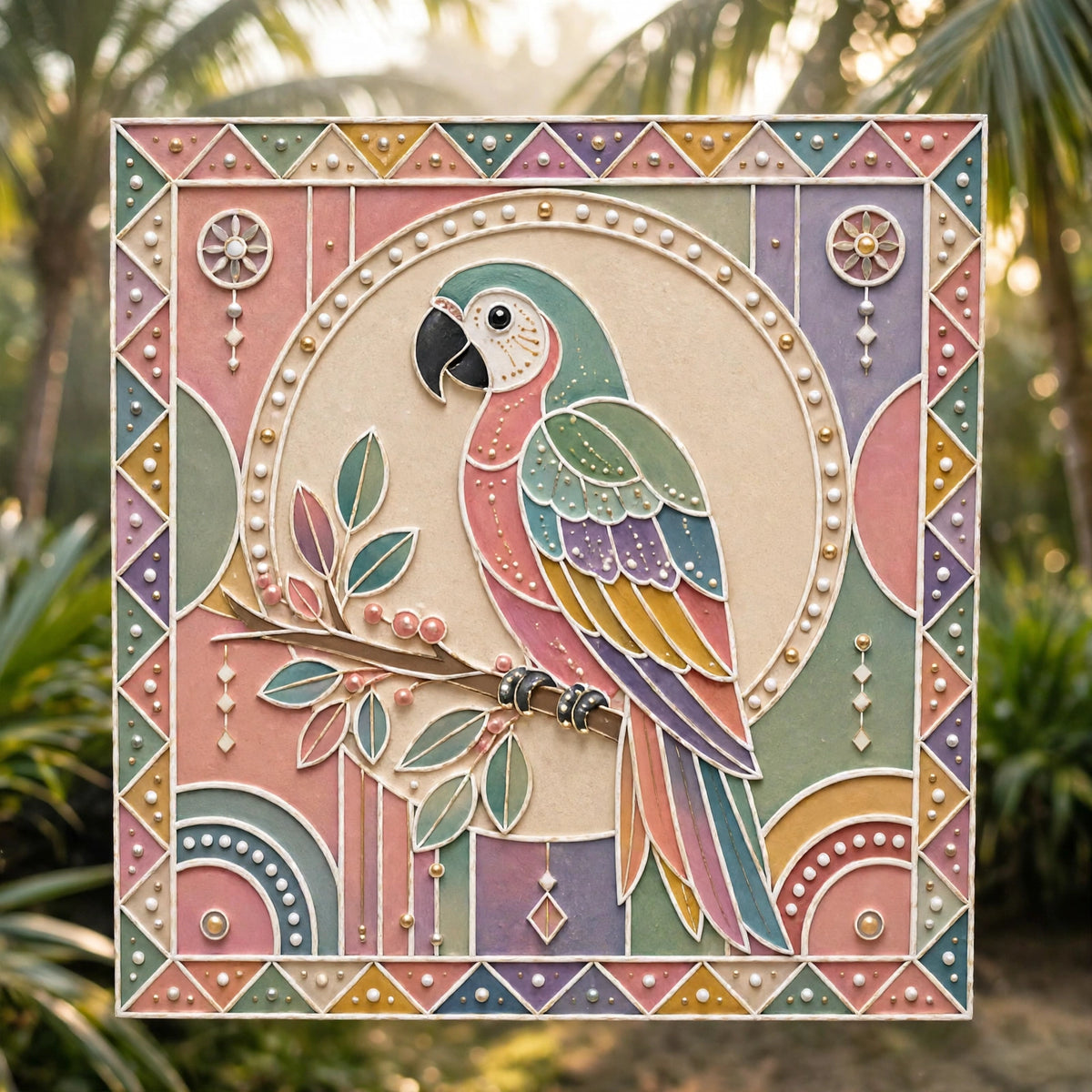 Parrot Lippan Art Box Purse