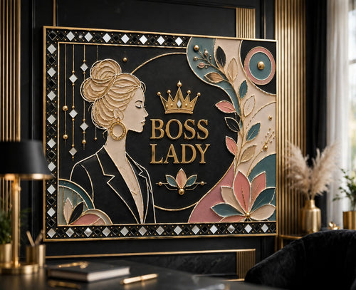 Boss Lady Lippan Art Box Purse