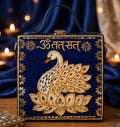 Royal Peacock Lippan Art Box Purse
