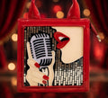 Retro Mic Lippan Art Box Purse